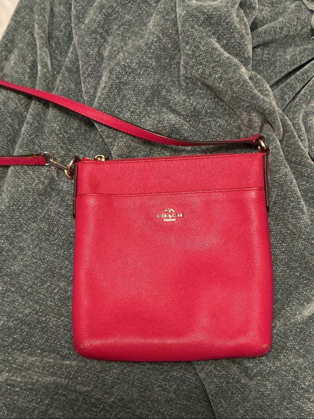 Coach Hot Pink Crossbody Saffiano Leather Bag